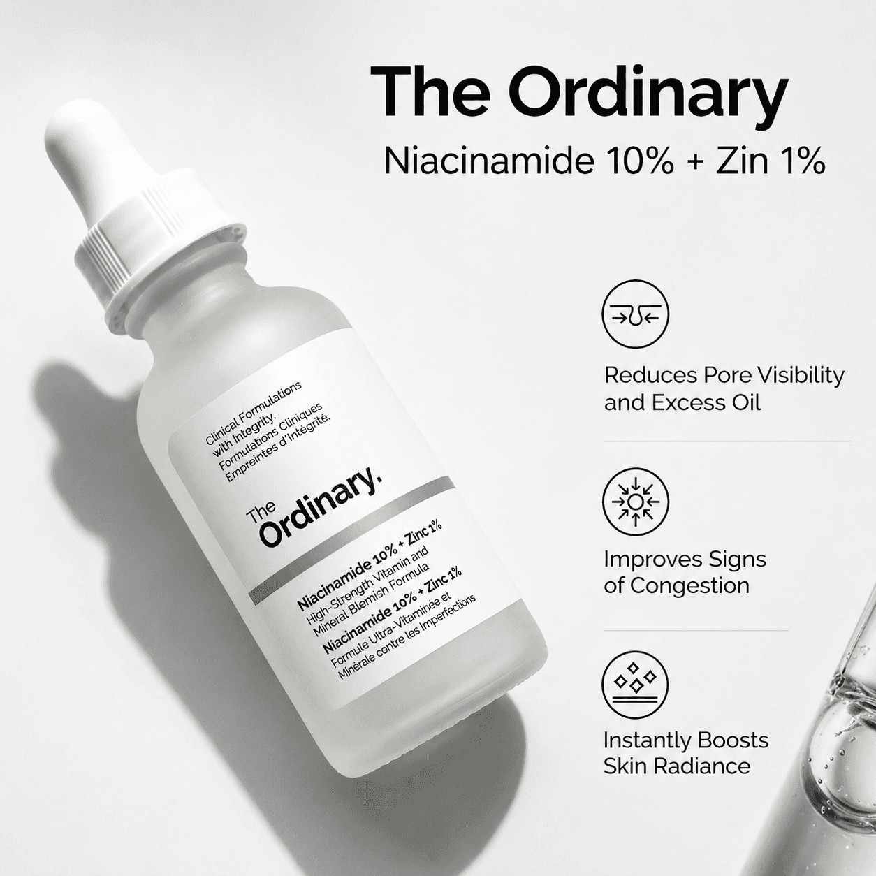 Niacinamide 10% + Zinc 1%-30 M.L (Double Layer Labelling)
The Ordinary quantity thumbnail 3