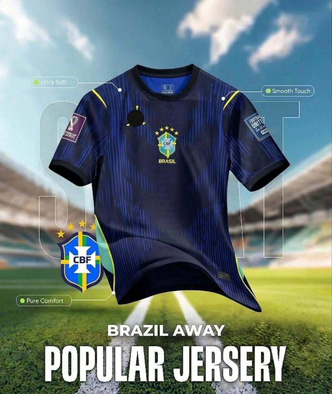 🇧🇷 Brazil Official Jersey – The Pride of Champions! 🇧🇷 thumbnail 2