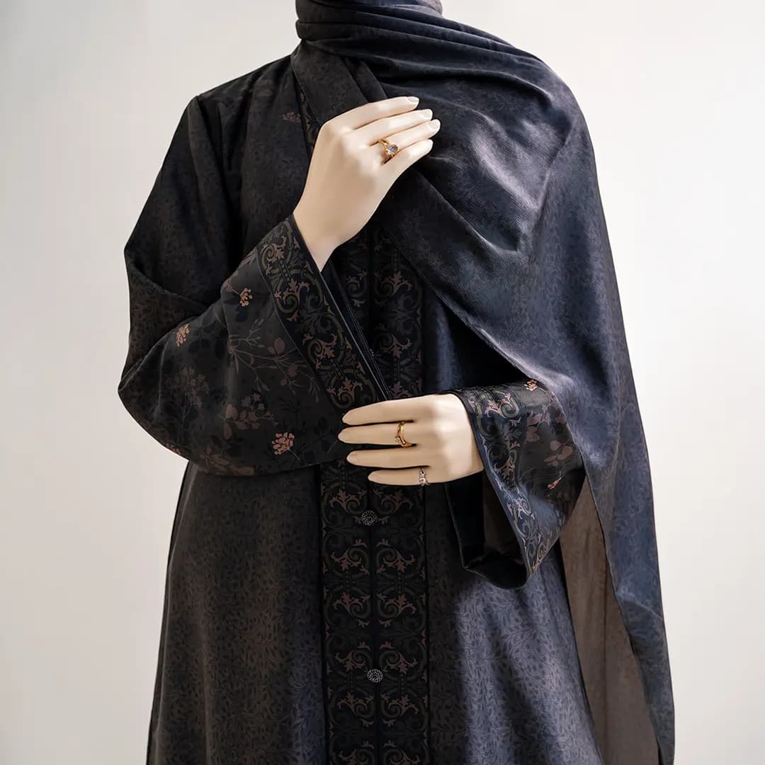 Premium Coffee Color Burqa by Arabian thumbnail 2