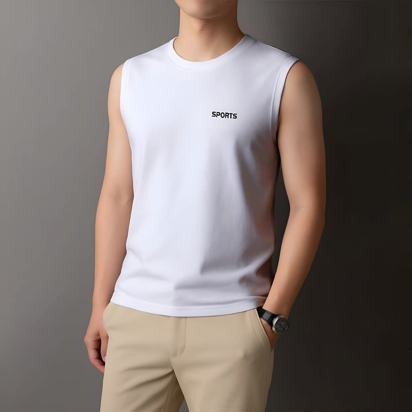 🔥👕 SPORTS MEN'S SLEEVELESS T-SHIRT COMBO PACK 👕🔥 thumbnail 3