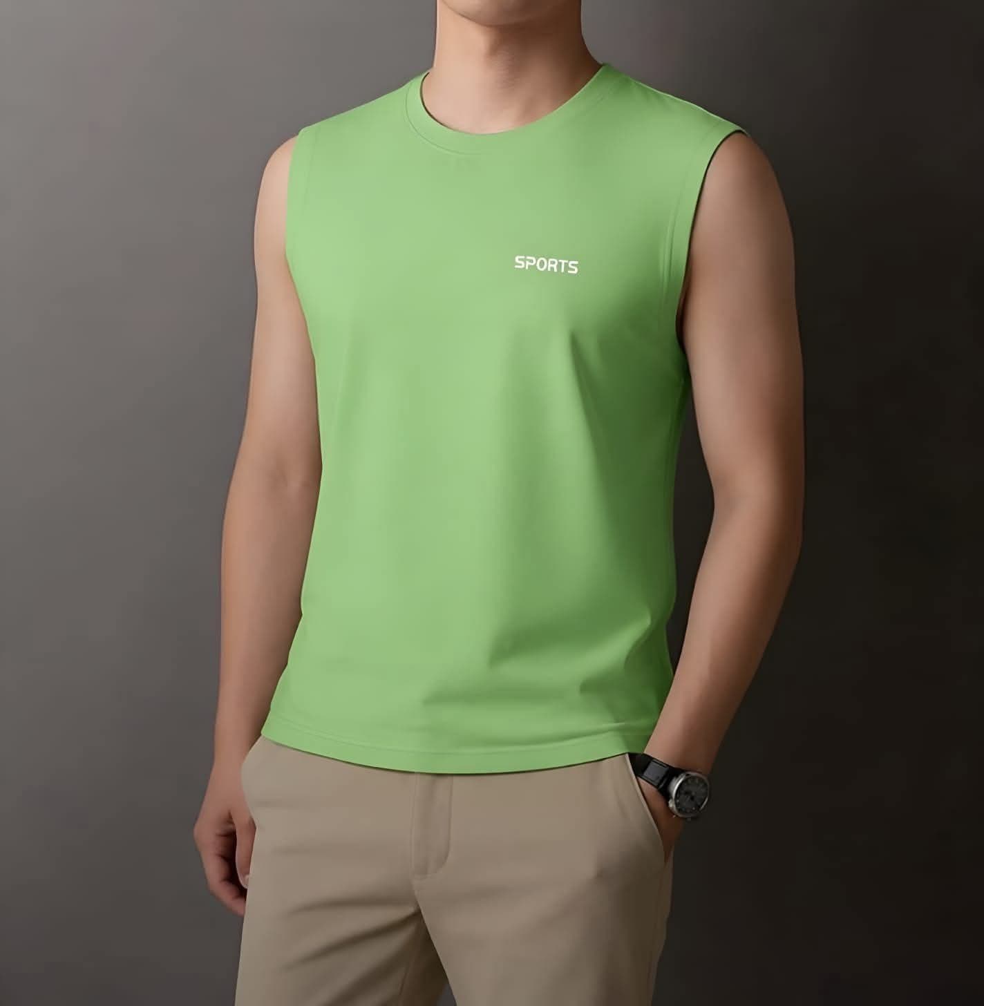 🔥👕 SPORTS MEN'S SLEEVELESS T-SHIRT COMBO PACK 👕🔥 thumbnail 4
