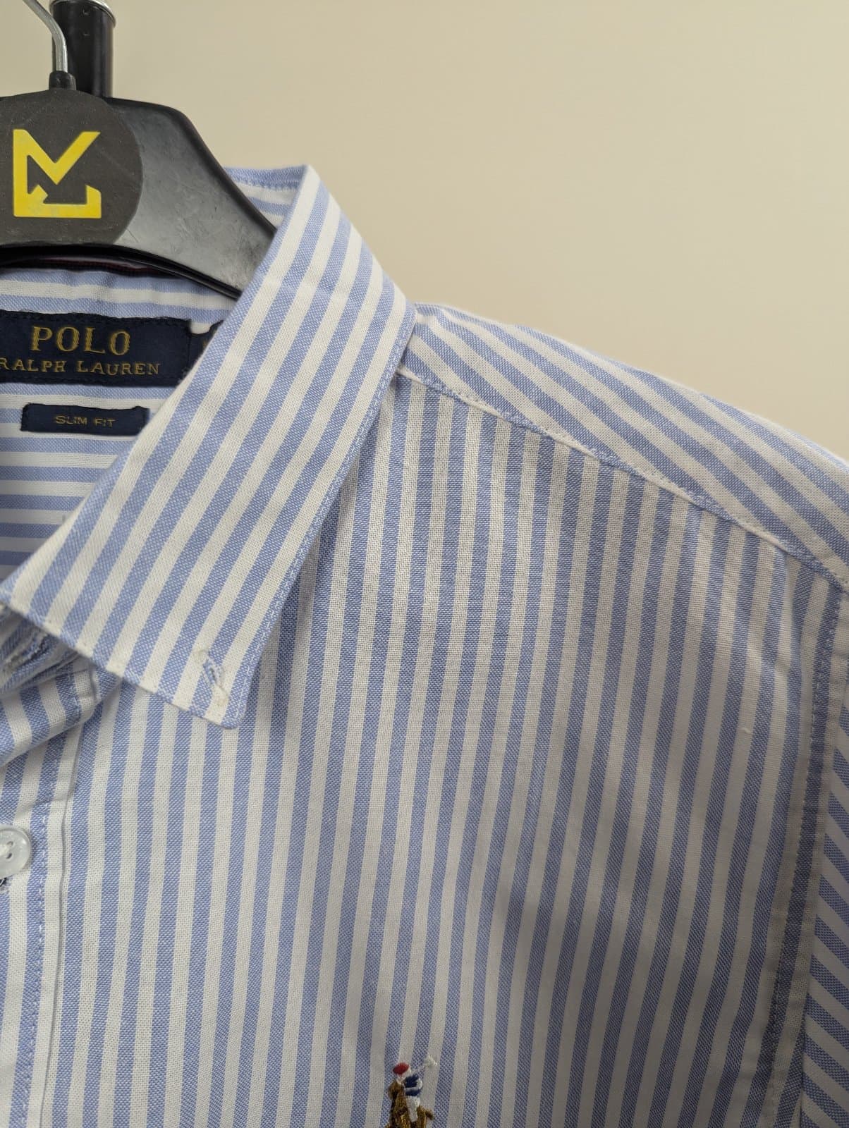 Old Money Striped Sky Color Shirt | Slim Fit thumbnail 2