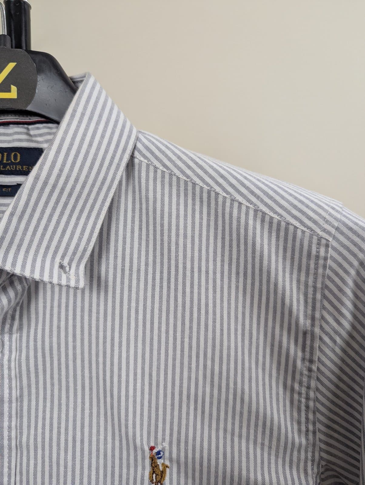 Old Money Striped Shirt Gray | Slim Fit thumbnail 2