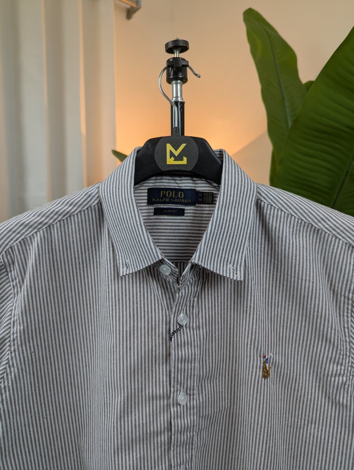 Old Money Striped Shirt Brown | Slim Fit thumbnail 1
