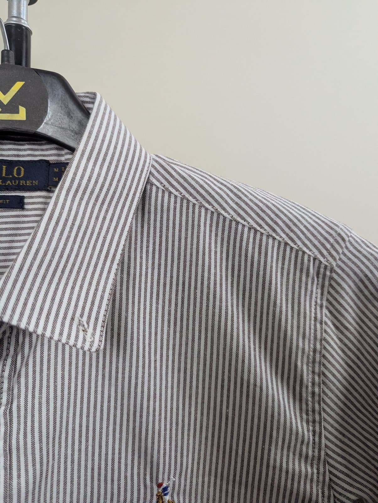 Old Money Striped Shirt Brown | Slim Fit thumbnail 2