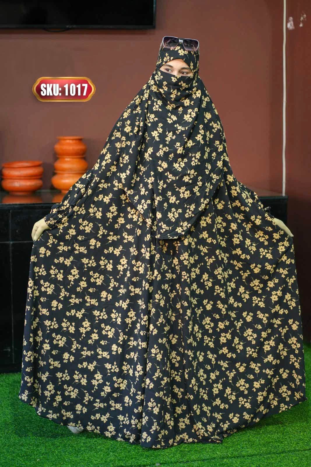 Soft Cherry Jilbab Floor Touch