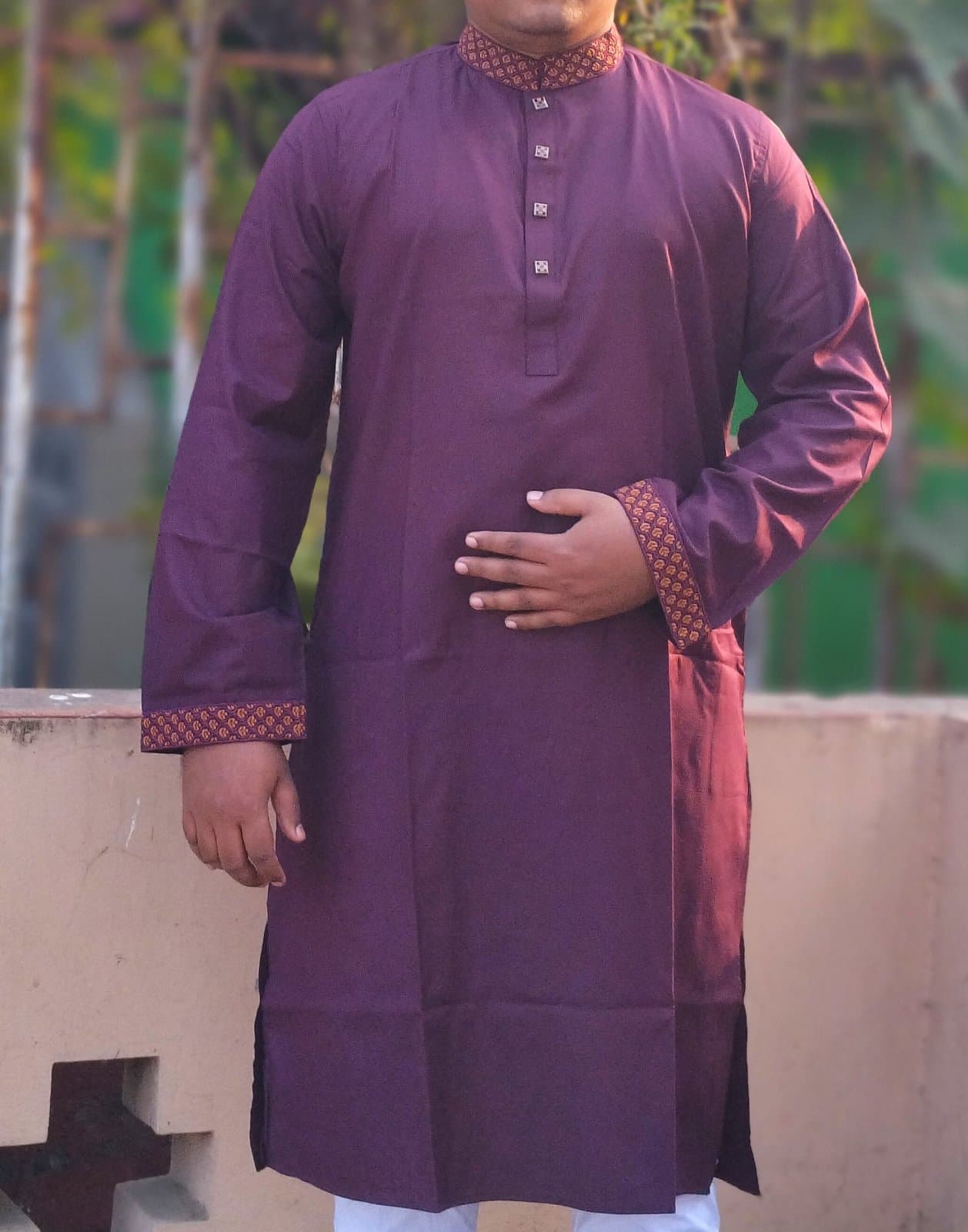 Embroidery Cotton Panjabi 