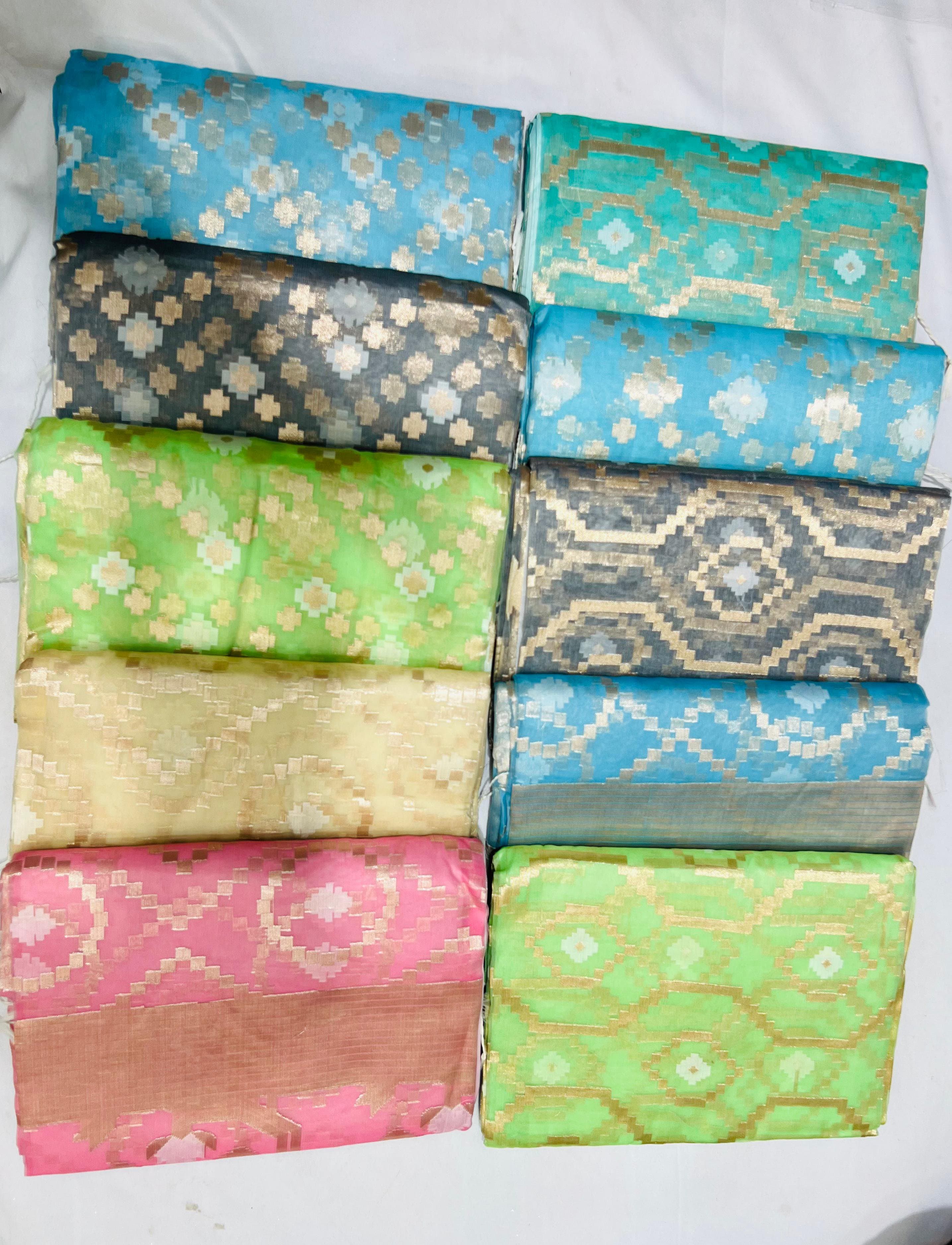 Elegant Indian Jamdani Saree thumbnail 1