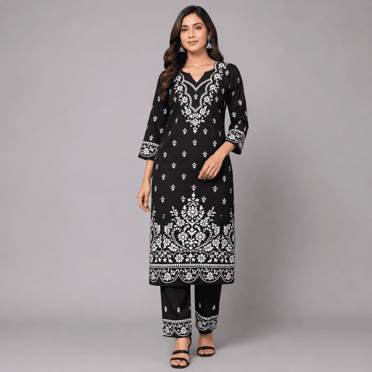 China Zafran Emboss Two-Piece Set for Women