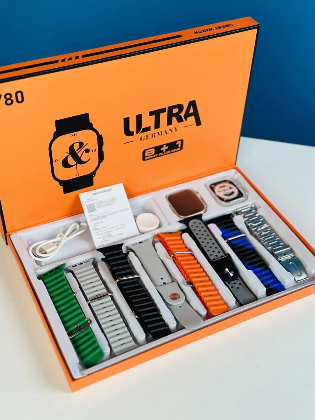 Y80 Ultra Smartwatch with 8 Strap In Bangladesh  thumbnail 2