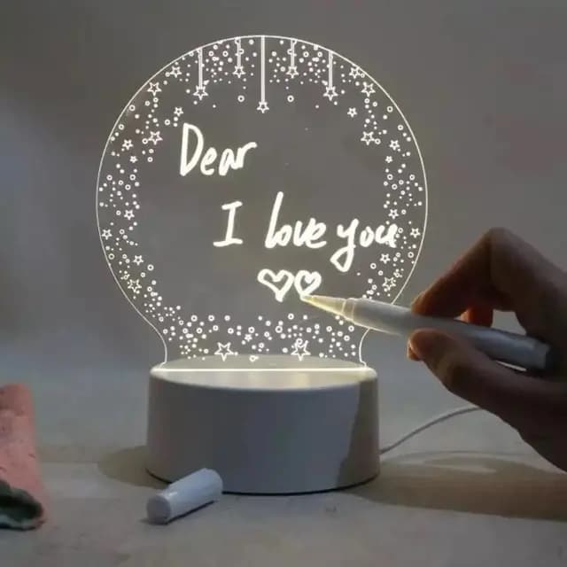 3D circle lamp- Acrylic LED Lamp thumbnail 2