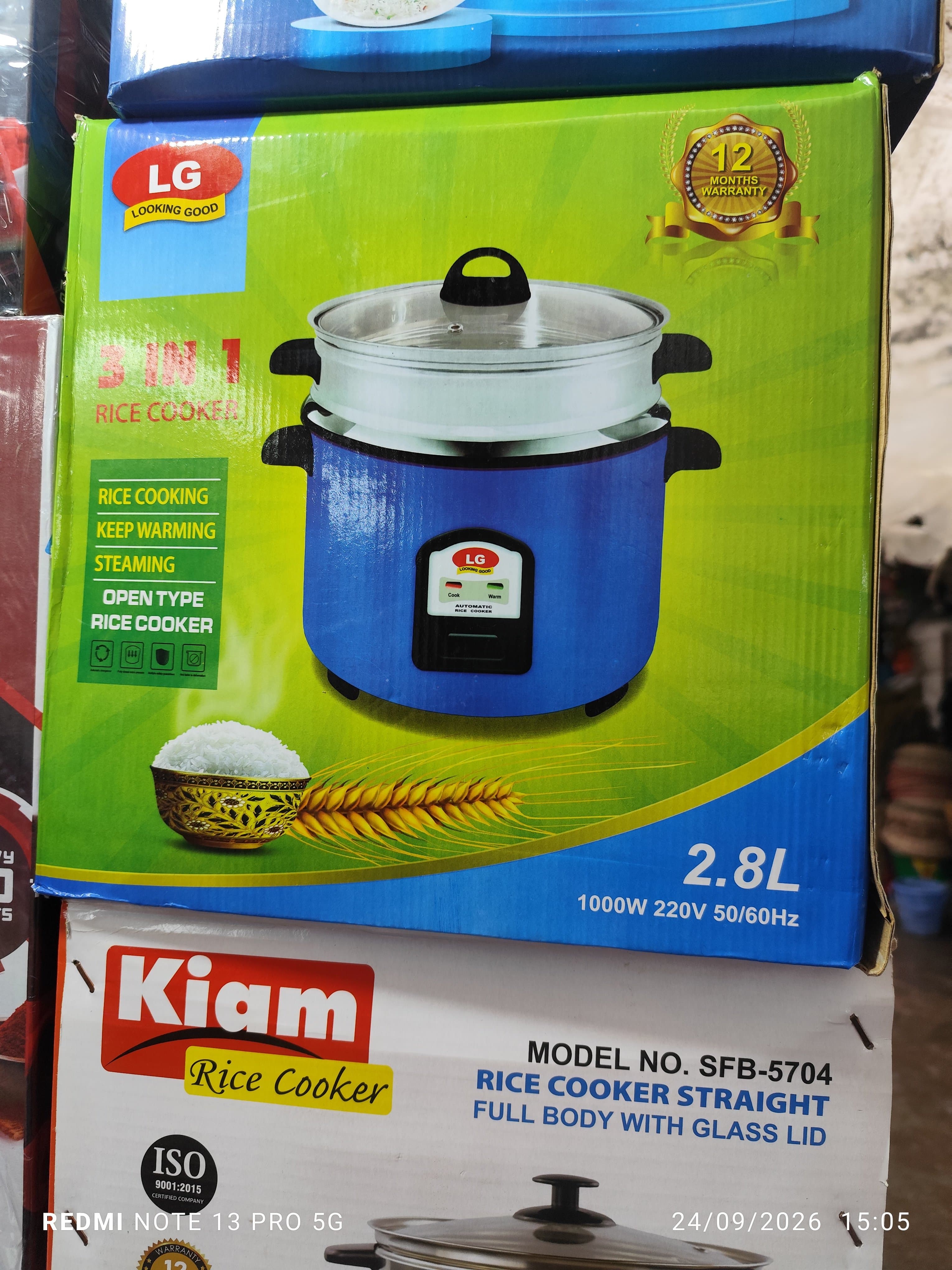 Hamko Electric Rice Cooker 2.8 Liter Elegant Series thumbnail 2