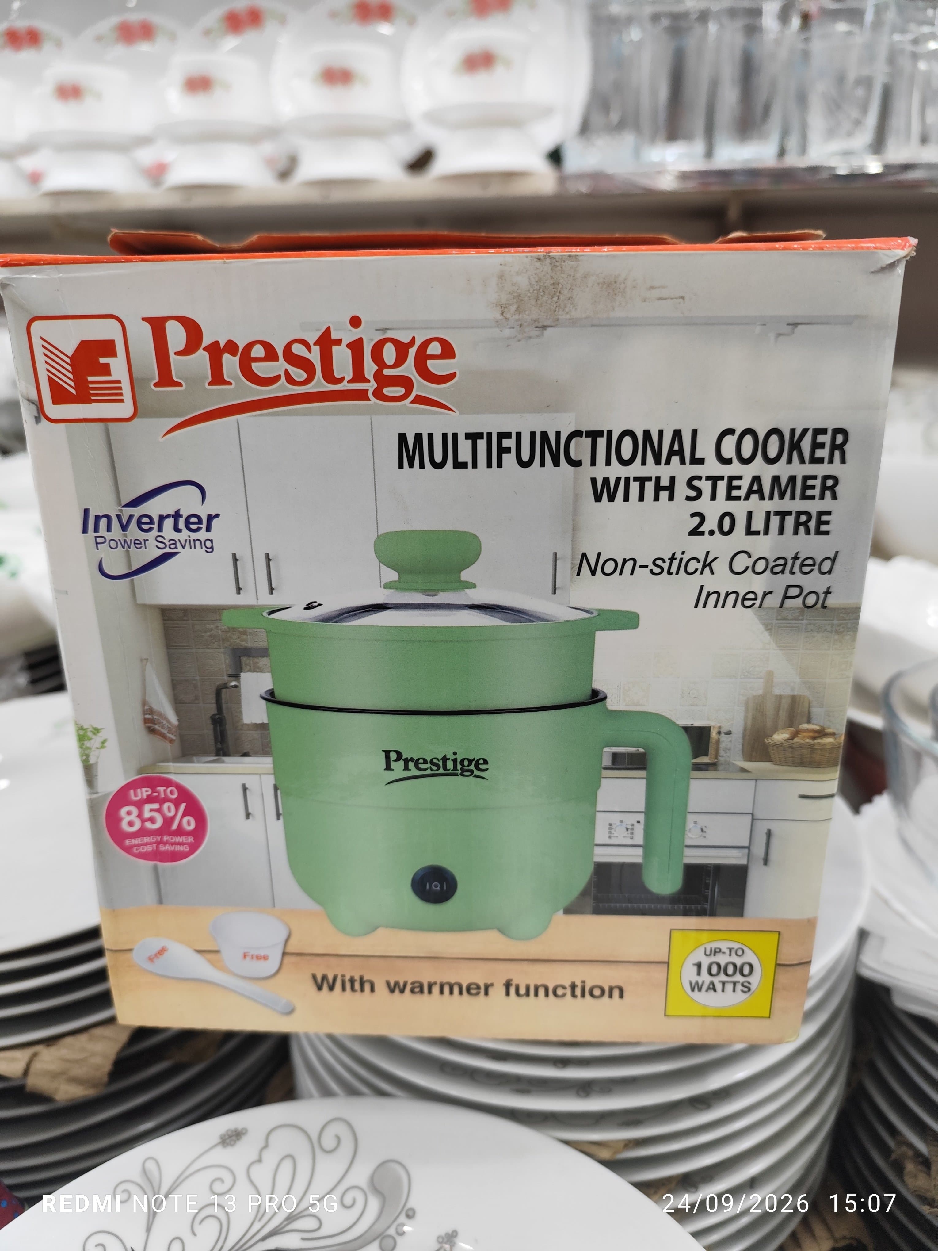 Prestige Multifunctional Electric Cooker with Steamer - 2.0L thumbnail 2