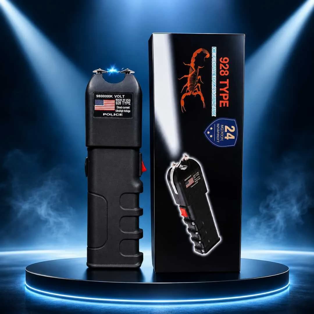 928 Type Heavy Duty Stun Gun with LED Flashlight  thumbnail 1