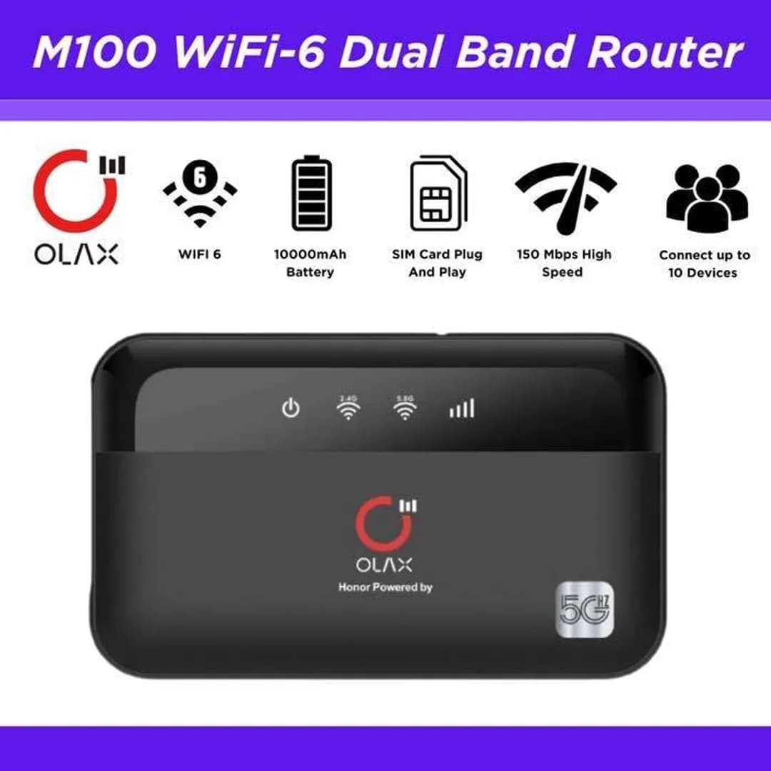 OLAX M100 Power Bank WiFi Router  thumbnail 1