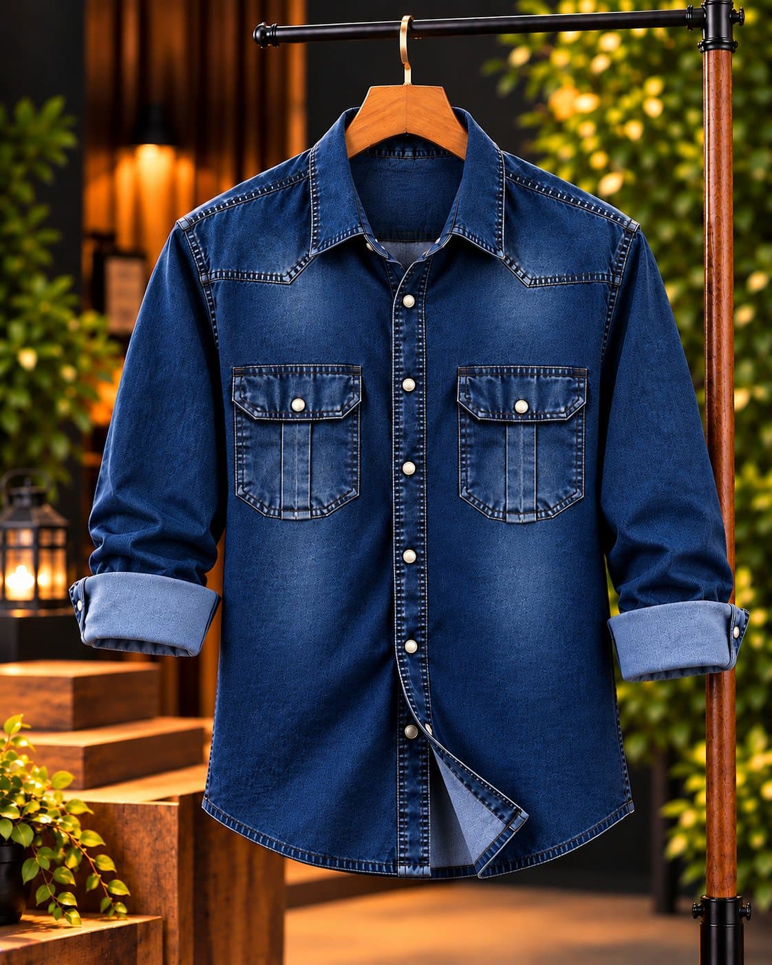 Premium Trendy Denim Shirt thumbnail 4