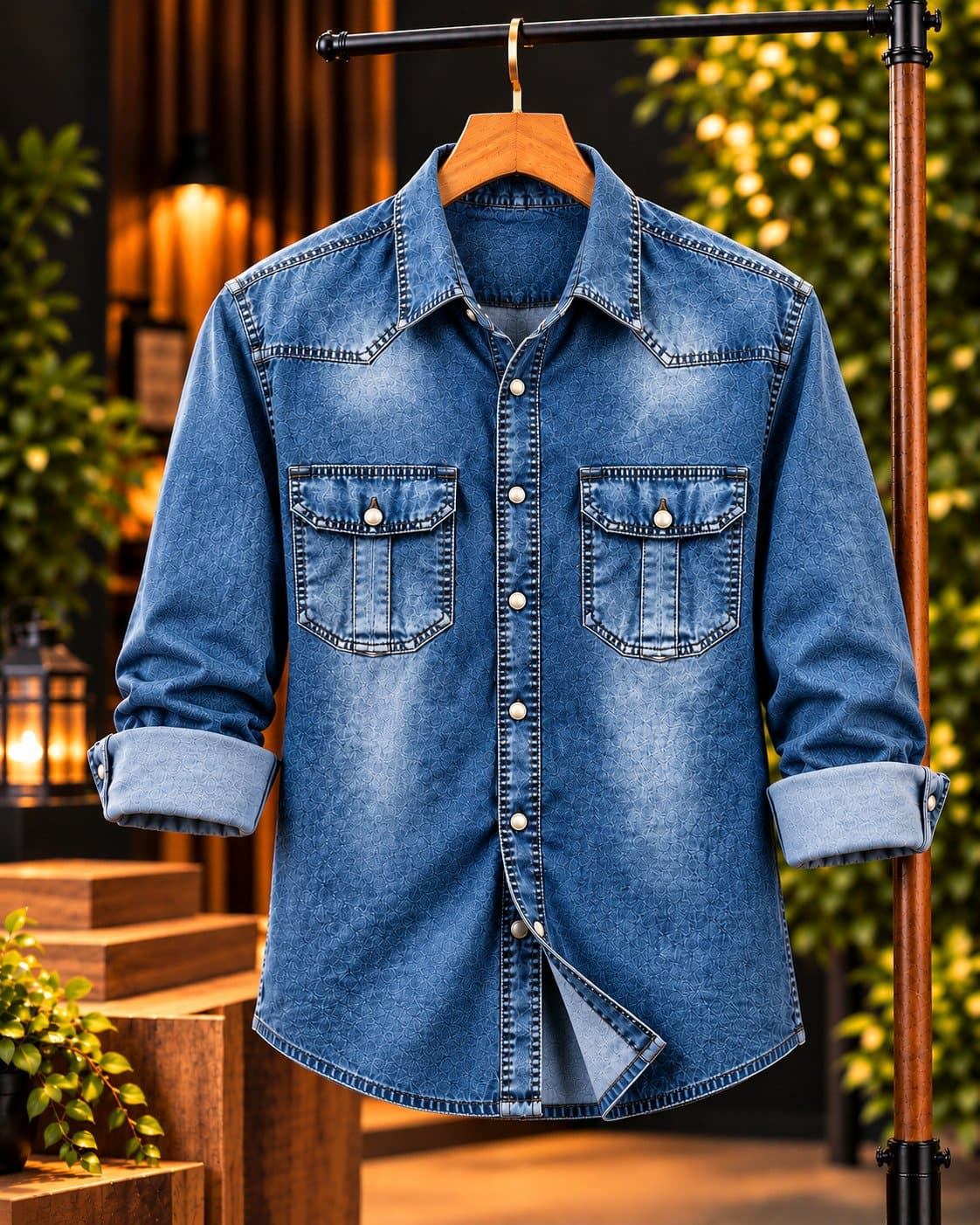 Premium Trendy Denim Shirt thumbnail 2
