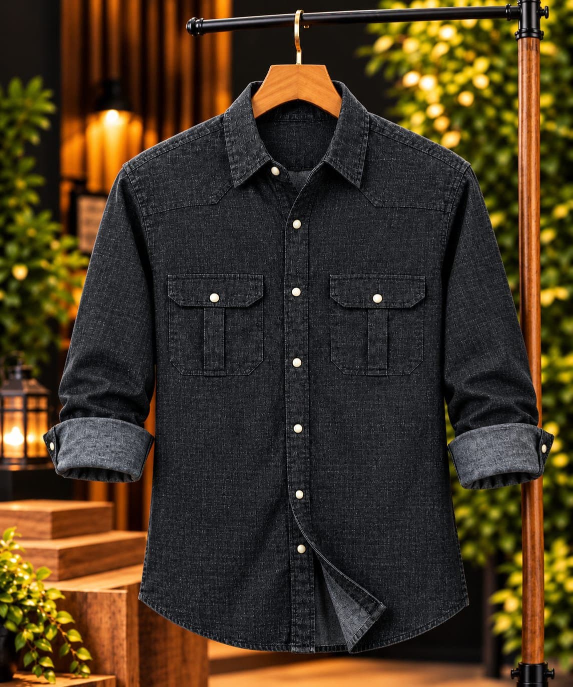Premium Trendy Denim Shirt thumbnail 3