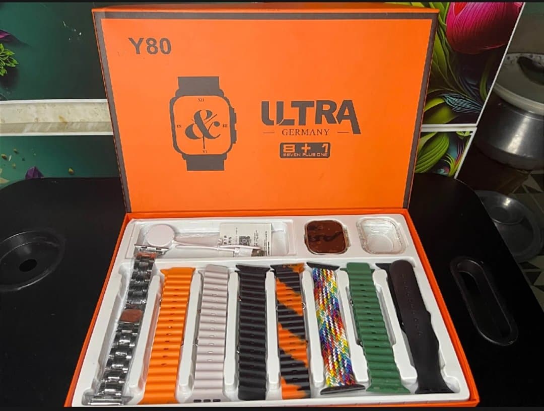 Y80 Ultra Smartwatch With 8 Strap thumbnail 1
