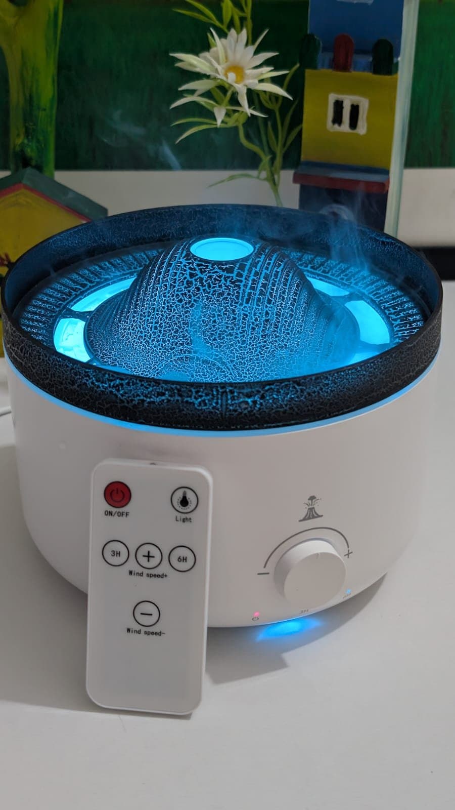 Volcanic Flame Aroma Diffuser Essential Oil 360ml USB Portable Air Humidifier Household Fog Essential Oil Automatic Sprayer thumbnail 2