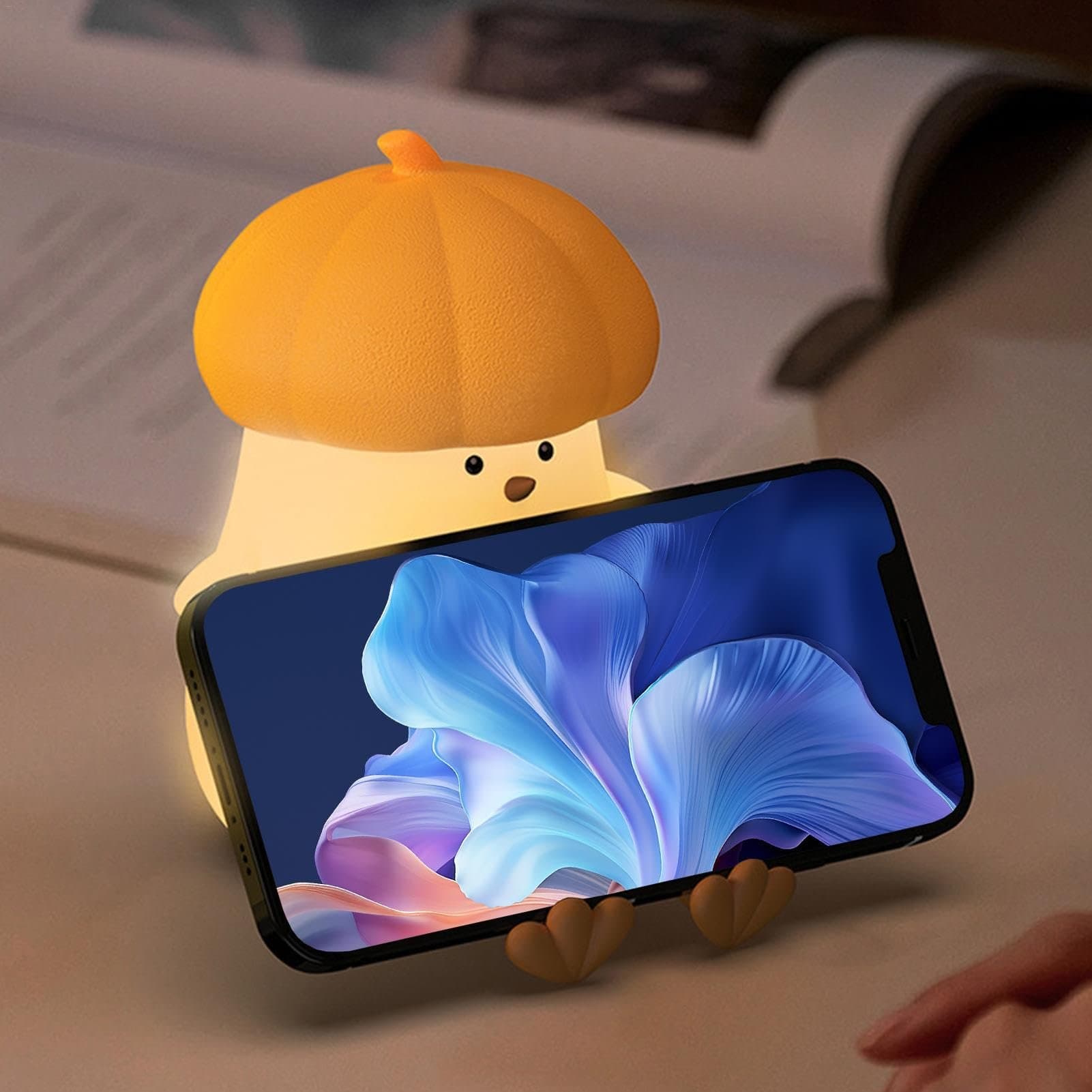 Chick Night Light, Chicken Shaped Lamp, Kids Bedroom Light, Chicken Shape Table Decorative Lamp for Living Room thumbnail 5