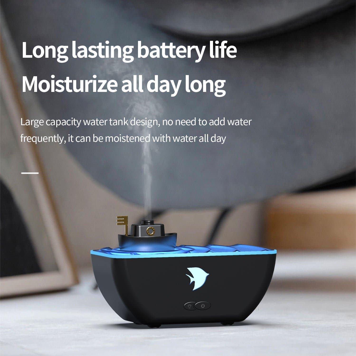 Brand: Generic
Flower Shaped Humidifier, Humidifier for Bedroom | Personal Desk Humidifier | Silent Humidifier with 7 Colorful Lights for Home and Sleep thumbnail 2