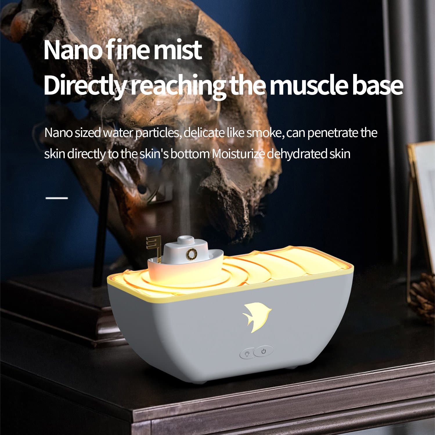 Brand: Generic
Flower Shaped Humidifier, Humidifier for Bedroom | Personal Desk Humidifier | Silent Humidifier with 7 Colorful Lights for Home and Sleep thumbnail 3