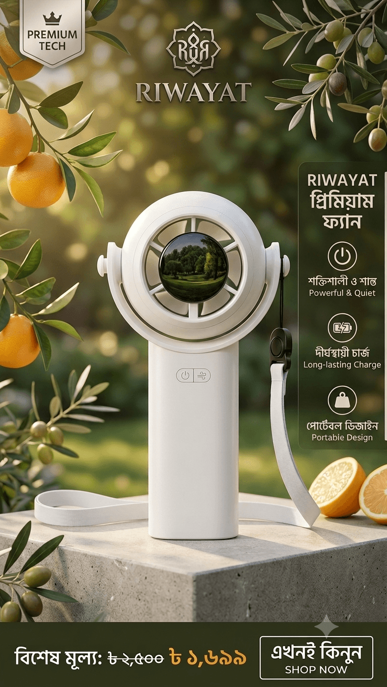 Handheld Fan High-Speed Portable Turbofan USB Rechargeable Electric Fan with Digital Display Support 100-Speeds Infinitely Adjustable for Camping Travel Home thumbnail 2