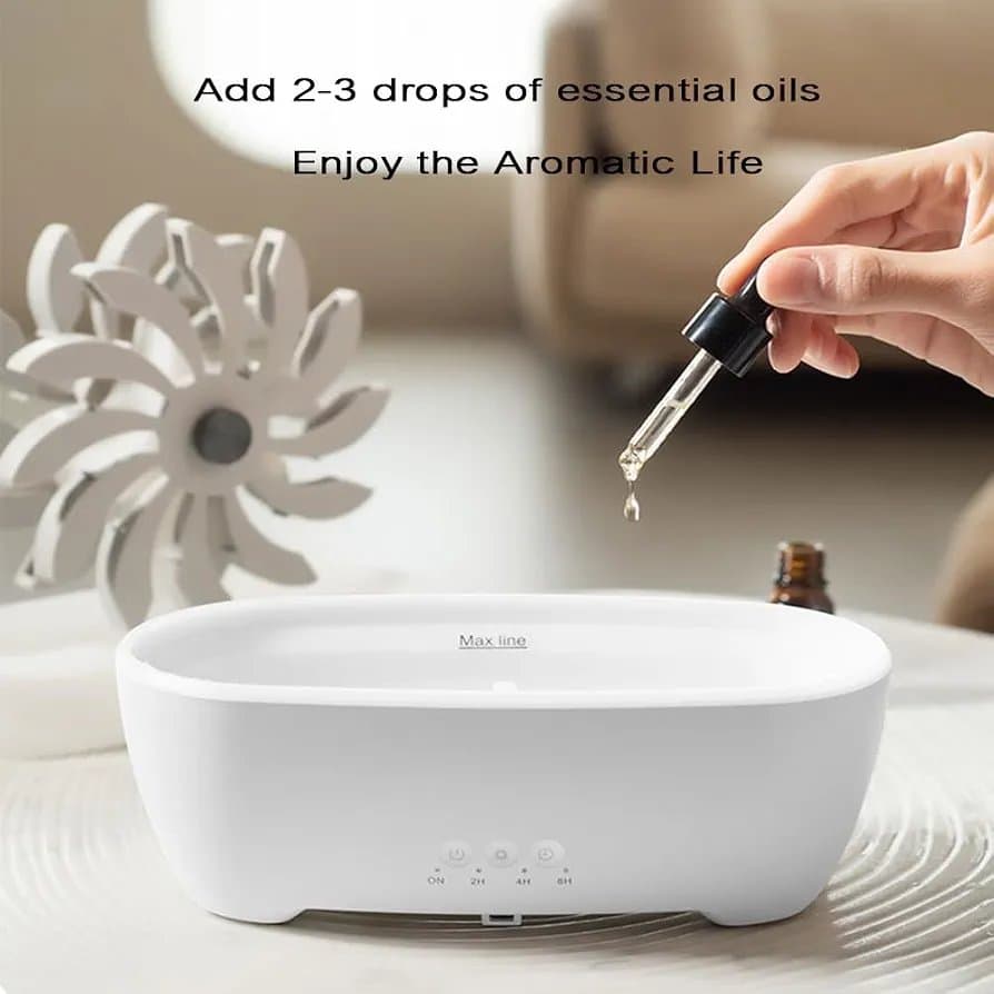 Plastic Oval Windmill Aroma Oil Diffuser, White, Corded Electric thumbnail 5