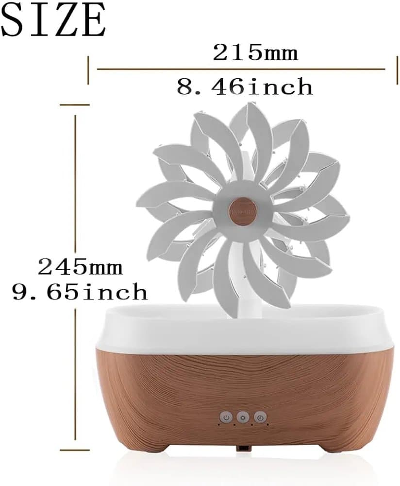Plastic Oval Windmill Aroma Oil Diffuser, White, Corded Electric thumbnail 6