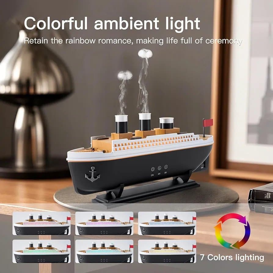 Aroma Diffuser Ship Cool Mist Humidifier with Remote Control thumbnail 3