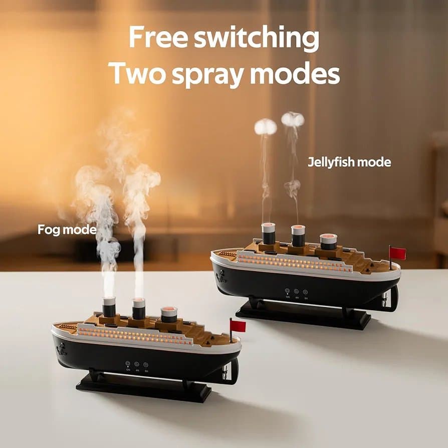 Aroma Diffuser Ship Cool Mist Humidifier with Remote Control thumbnail 4