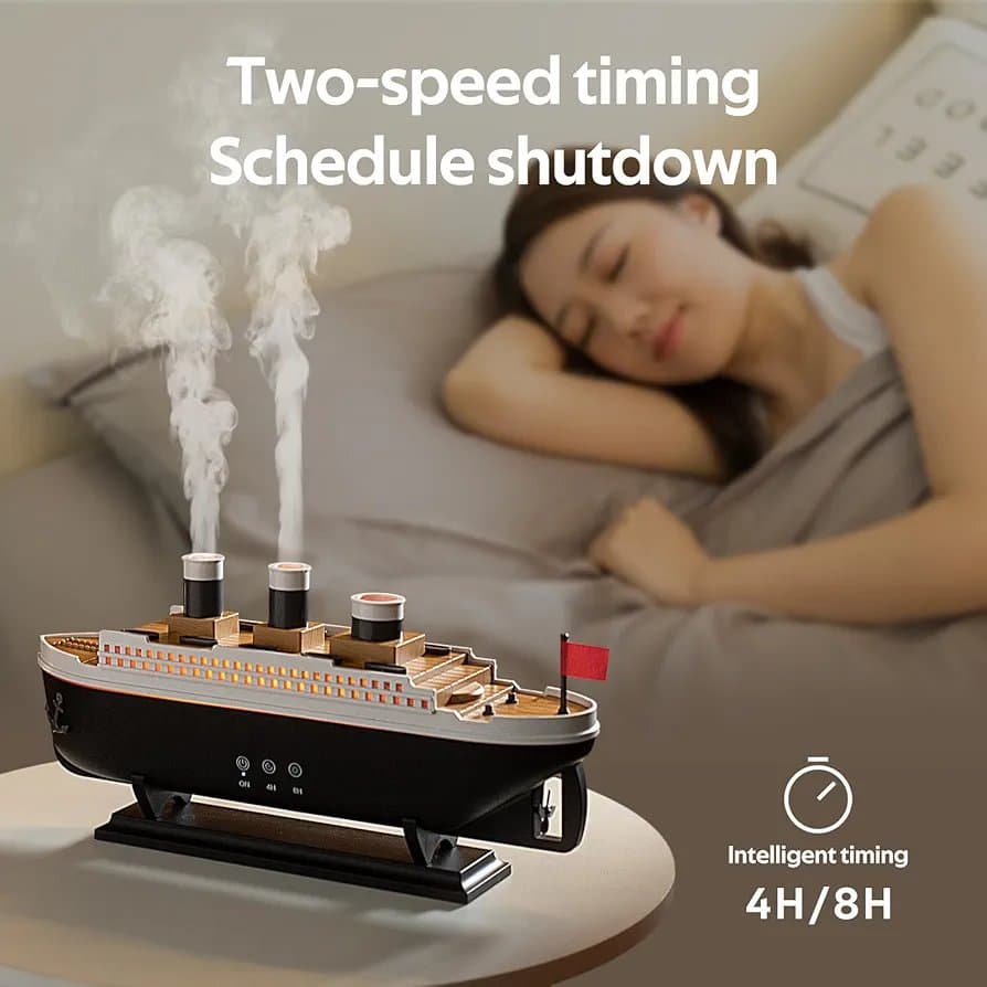 Aroma Diffuser Ship Cool Mist Humidifier with Remote Control thumbnail 6