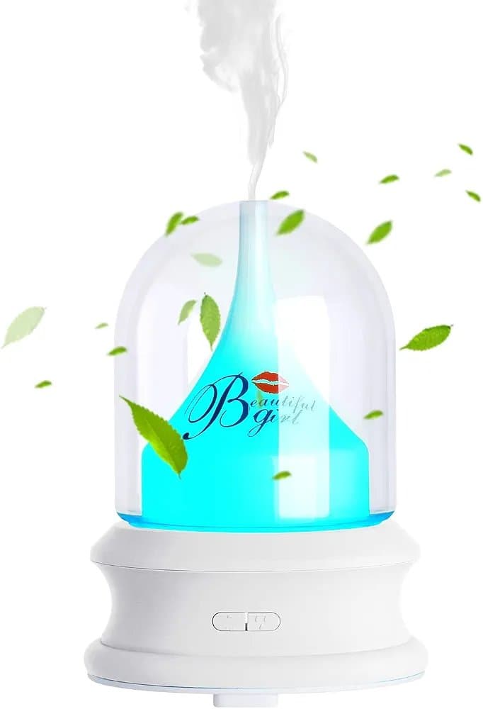 Brand: SLYHHZHMY
Colorful Night Light Aroma Humidifier Color Changing Silent Portable Aroma Diffuser Suitable for Home, Bedroom and Office (Powder) thumbnail 8