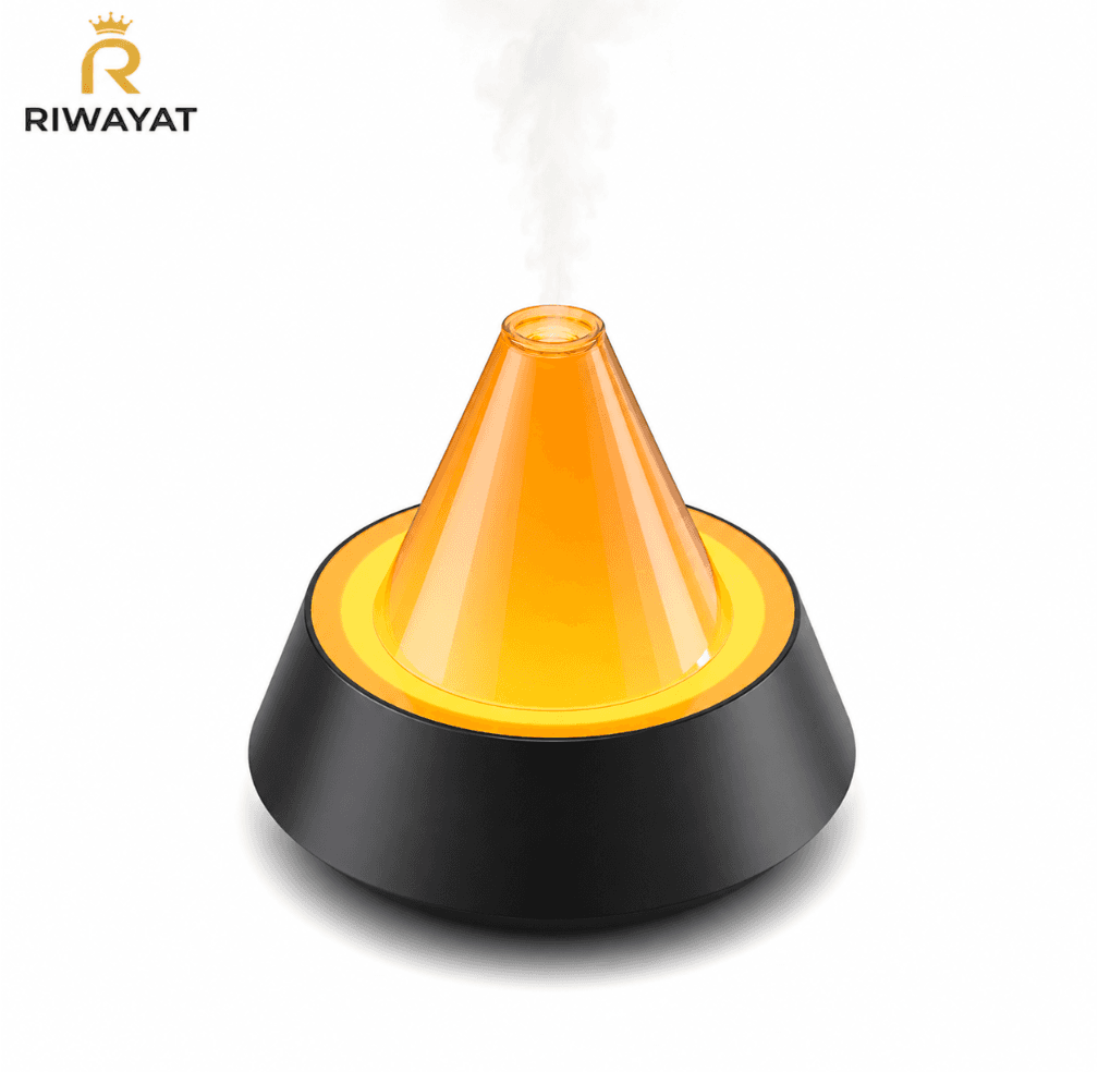 Humidifier for Bedroom Small Desktop Aromatherapy Diffuser with Automatic Spray Mute Operation Colorful Gradient Light 4.72 in 228 g thumbnail 2