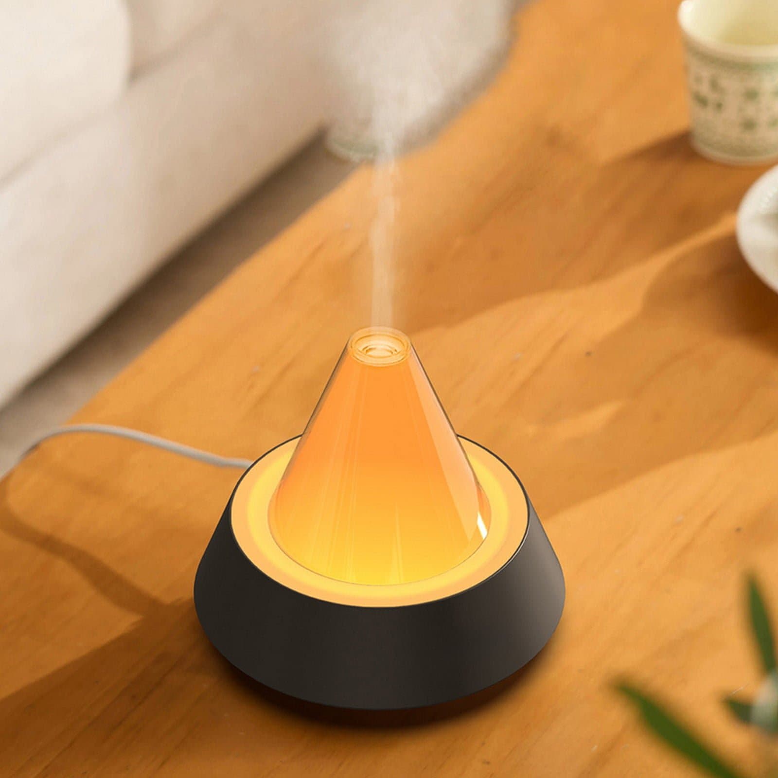 Humidifier for Bedroom Small Desktop Aromatherapy Diffuser with Automatic Spray Mute Operation Colorful Gradient Light 4.72 in 228 g thumbnail 4