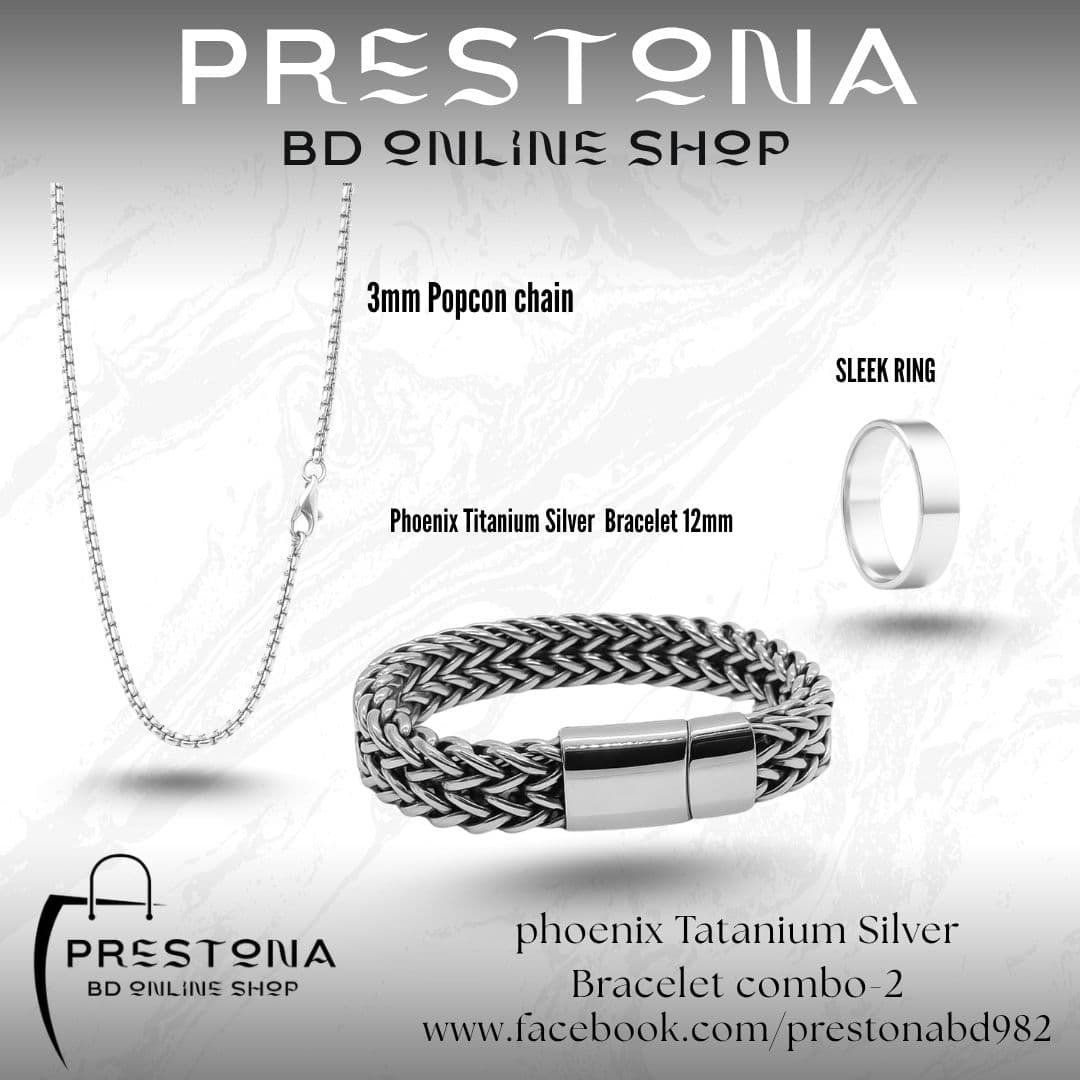 Phoenix Titanium Silver Combo Set