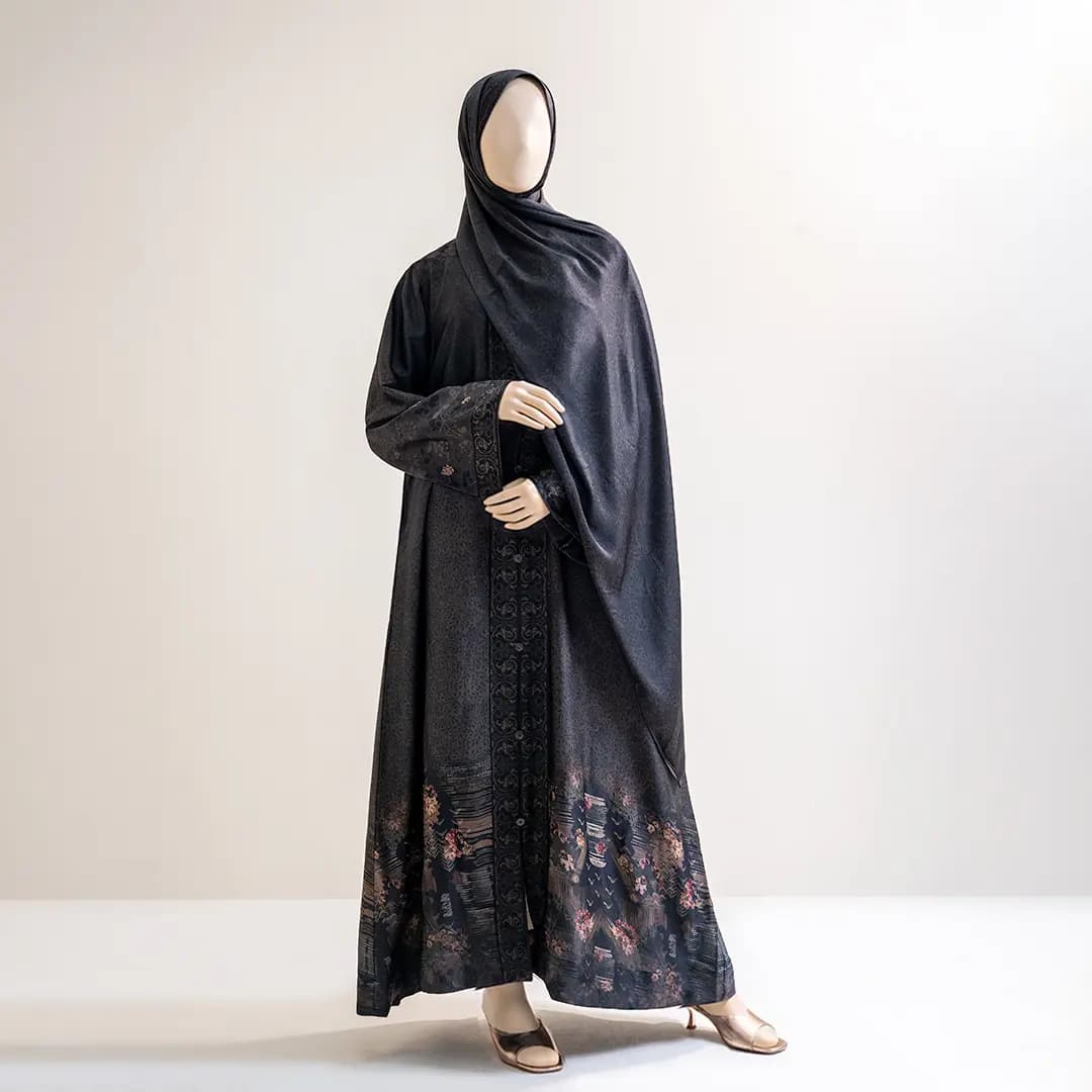 Premium Coffee Color Burqa by Arabian