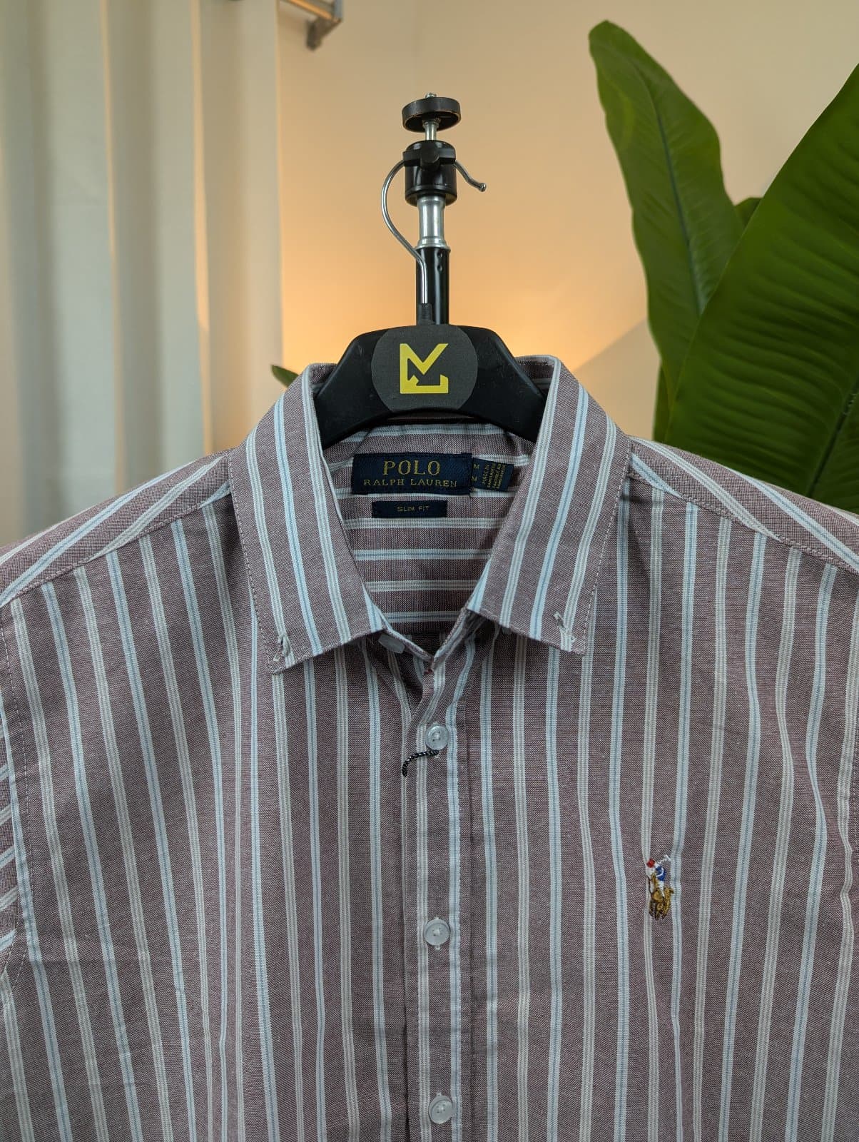 Old Money Striped Shirt Pookie Color | Slim Fit
