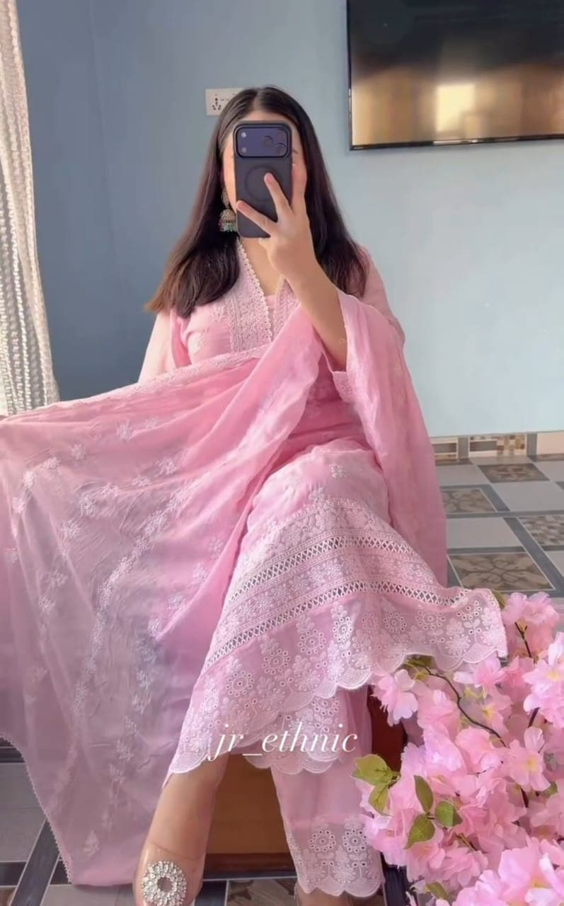 Special Embroidery Three Piece