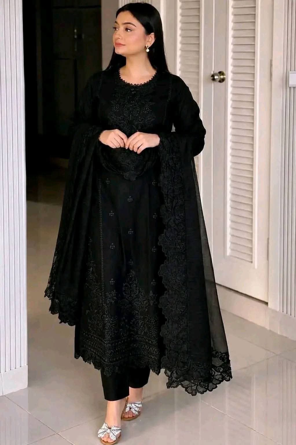 Embroidery Three Piece