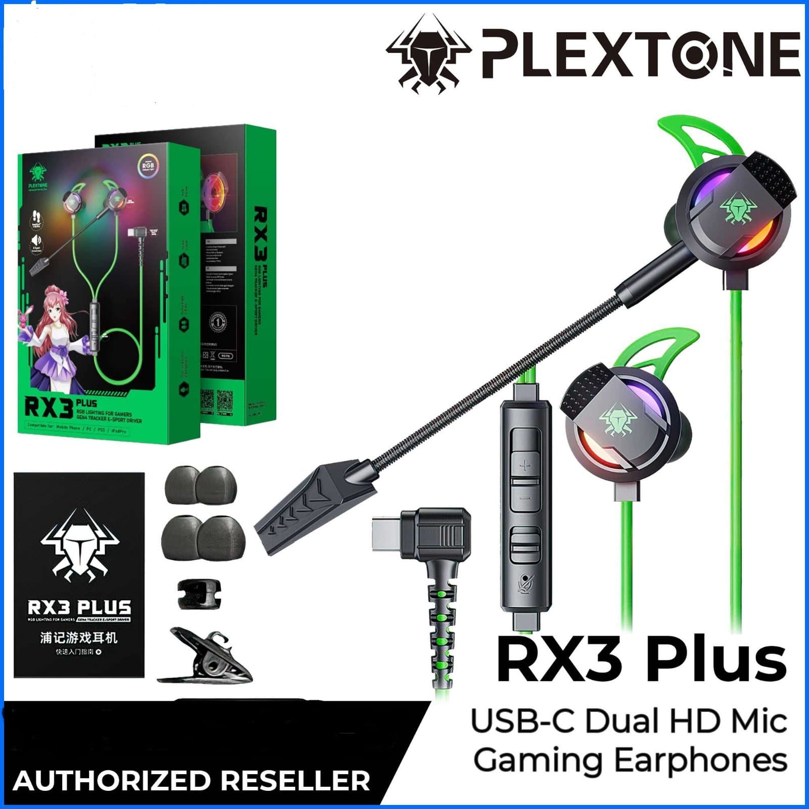 Plextone RX3 PLUS Wired Gaming Earphone